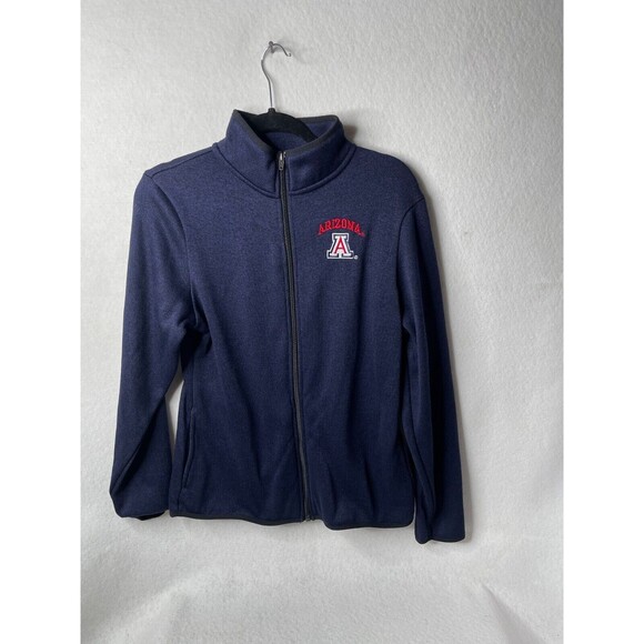 Arizona Wildcats U of A Blue Zipper Jacket w/ Pockets Women's L 12/14 - Picture 2 of 15